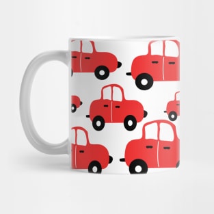 Cute red motorcars Mug